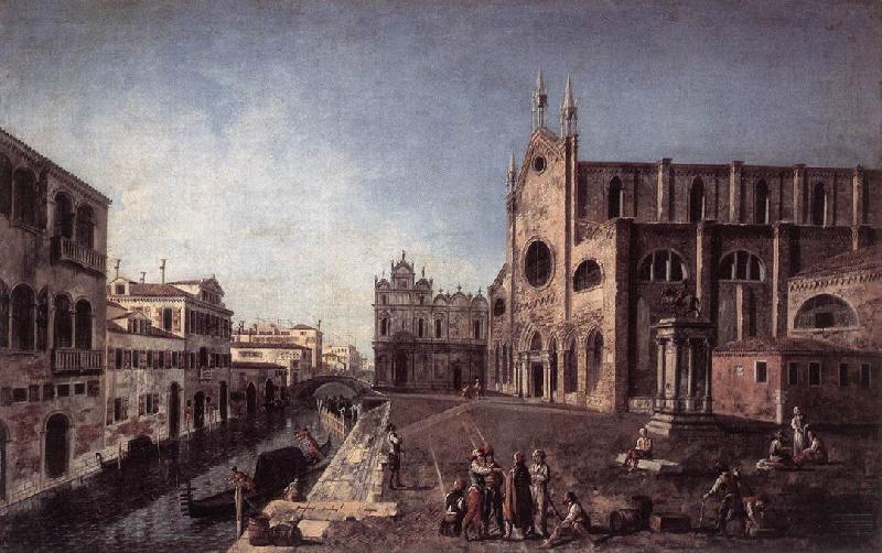 ALBOTTO  Francesco View of Campo Santi Giovanni e Paolo oil painting image